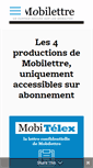 Mobile Screenshot of mobilettre.com